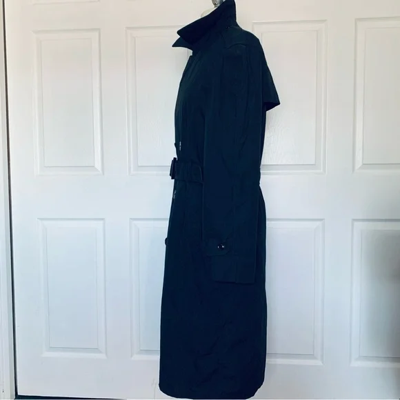 Defense Logistics Agency All Weather Lined Black Army Trench Coat 38R - Picture 4 of 12